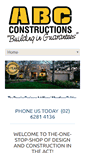 Mobile Screenshot of abcconstructions.com.au